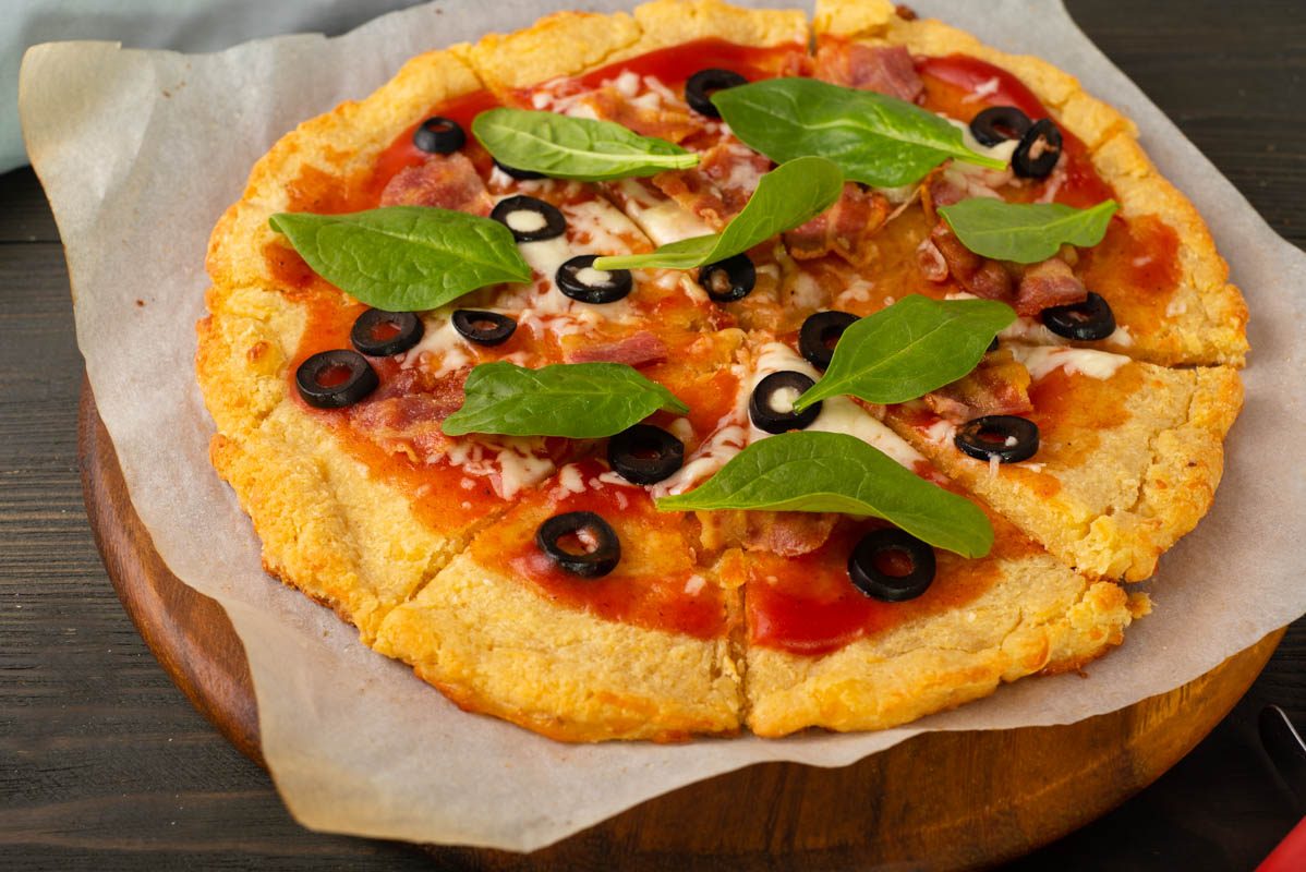 Keto (Low Carb) Pizza Crust with Almond Flour