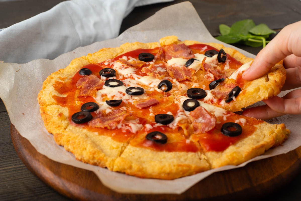 Keto (Low Carb) Pizza Crust with Almond Flour