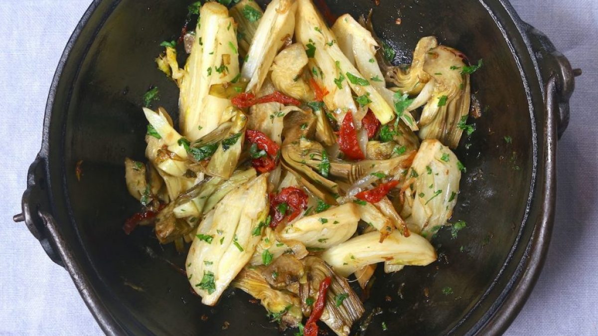 Artichoke caponata the recipe for a rich and tasty side dish