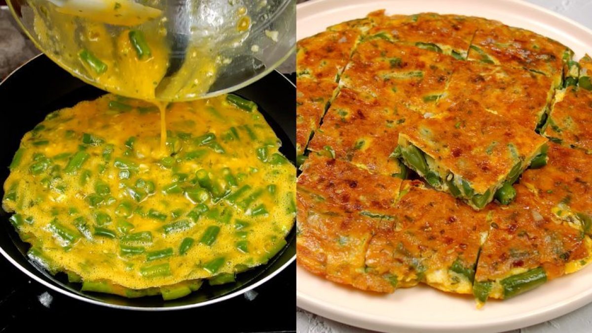 Green Bean Omelet Recipe