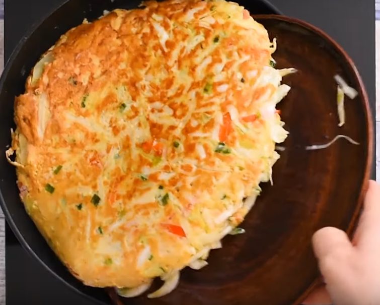 Cabbage Omelette Recipe