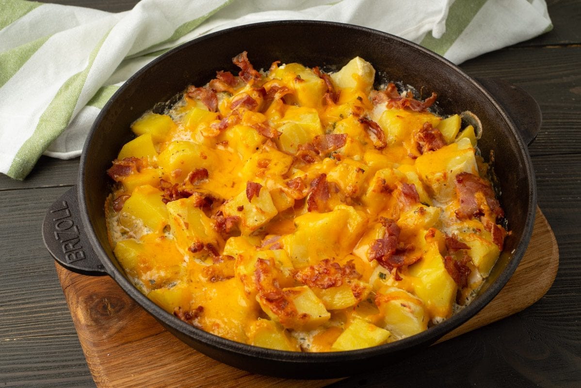 Baked Cheesy Ranch Potatoes Recipe
