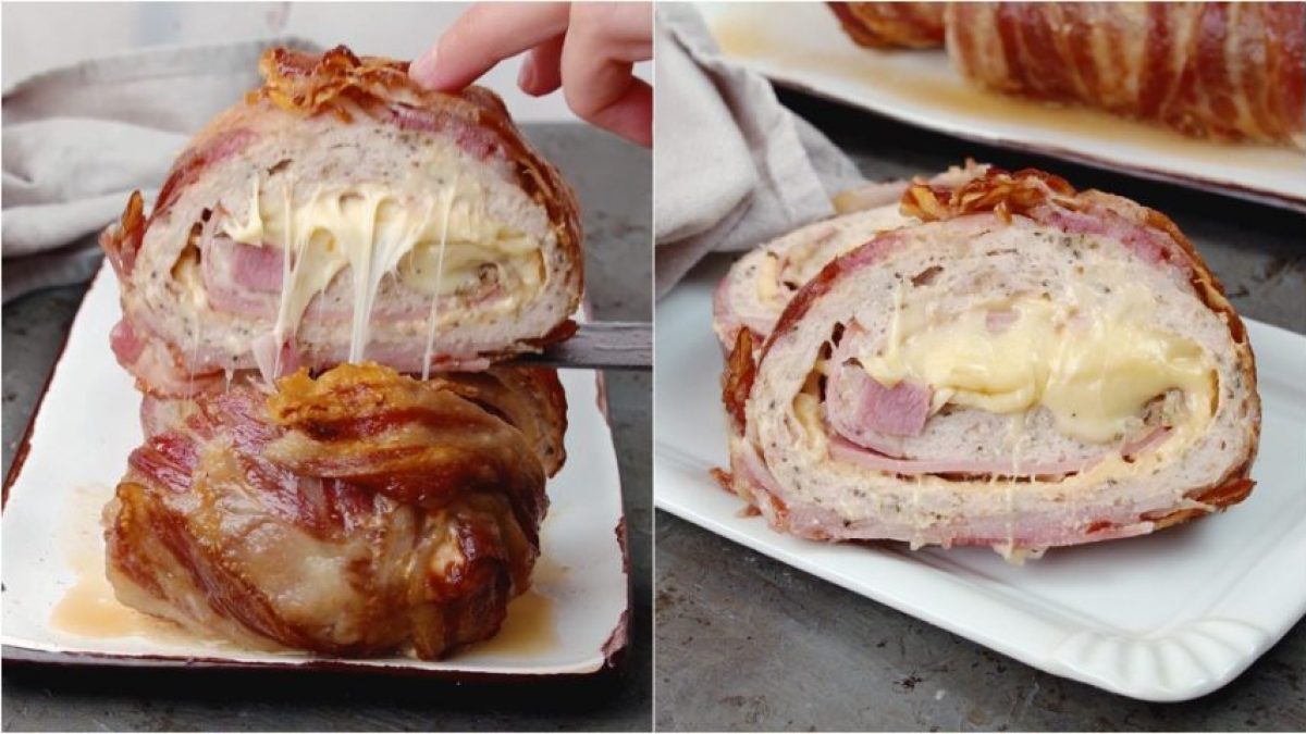 Bacon Wrapped Chicken Meatloaf the moist and juicy recipe for a