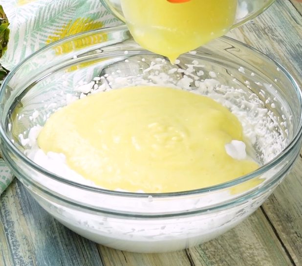 Pineapple Ice Cream Slices Recipe