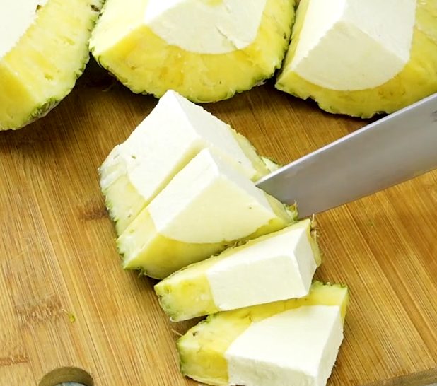 Pineapple Ice Cream Slices Recipe