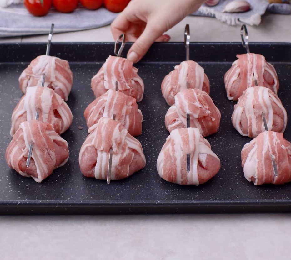 BaconWrapped Meatballs Recipe