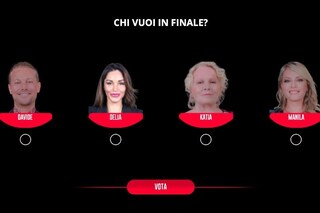 Grande Fratello Vip: Delia Duran, Davide, Katia e Manila al televoto, tra loro il primo finalista