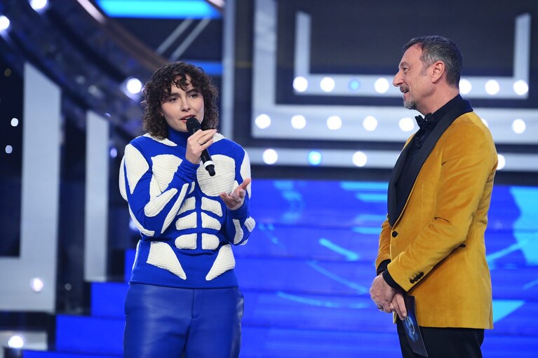 (Ph. Gian Mattia D'Alberto/LaPresse) 16-12-2022 Sanremo Amadeus con Madame