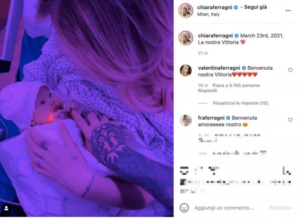 La storia d'amore tra Chiara Ferragni