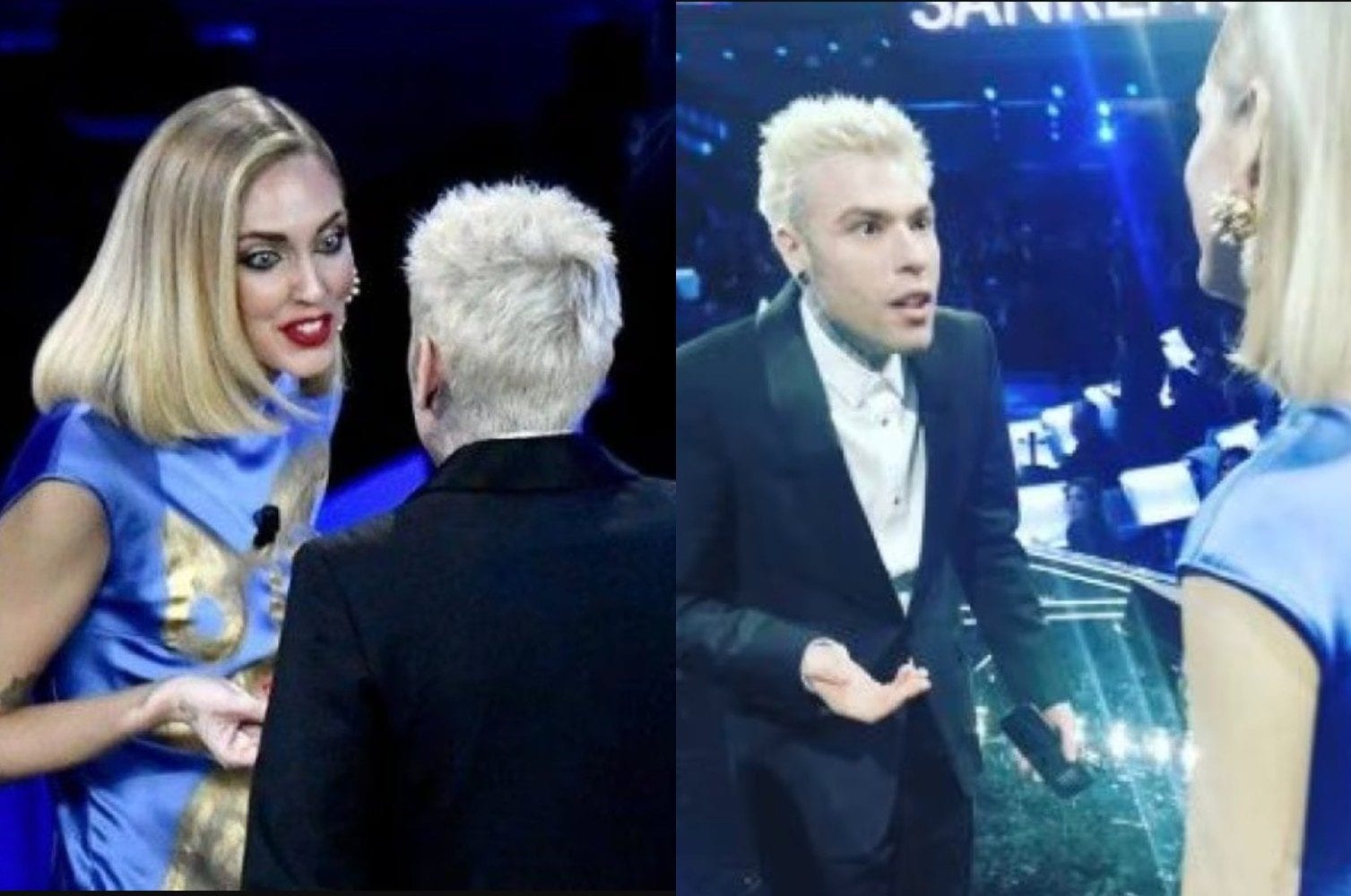 Il litigio tra Chiara Ferragni e Fedez a Sanremo
