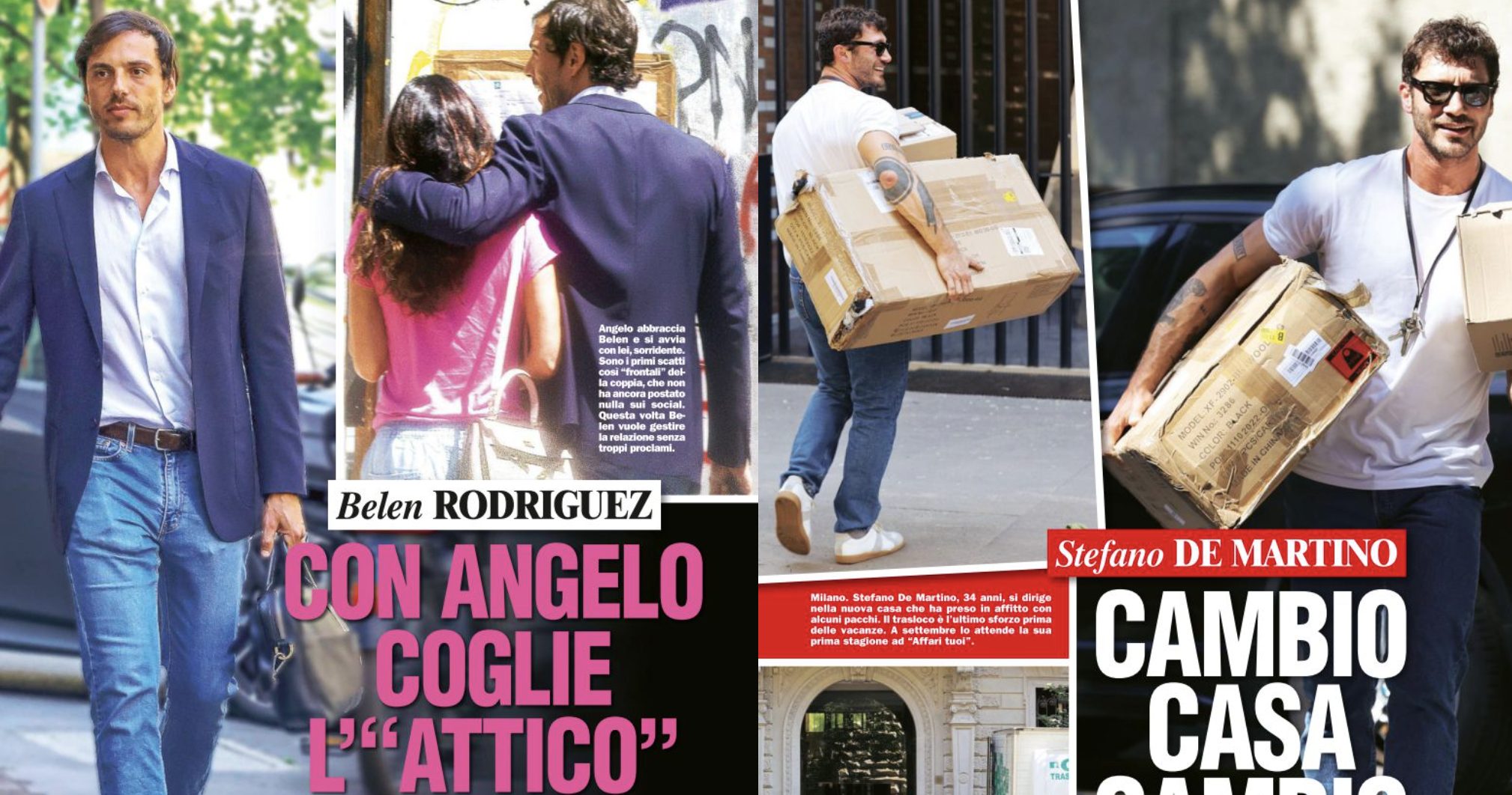 Stefano De Martino e Belen Rodriguez cambi di casa per nuove vite