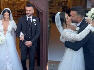 Nicola Panico si risposa con la moglie Francesca Parenti: le foto delle nozze bis dell&#8217;ex di Sara Affi Fella