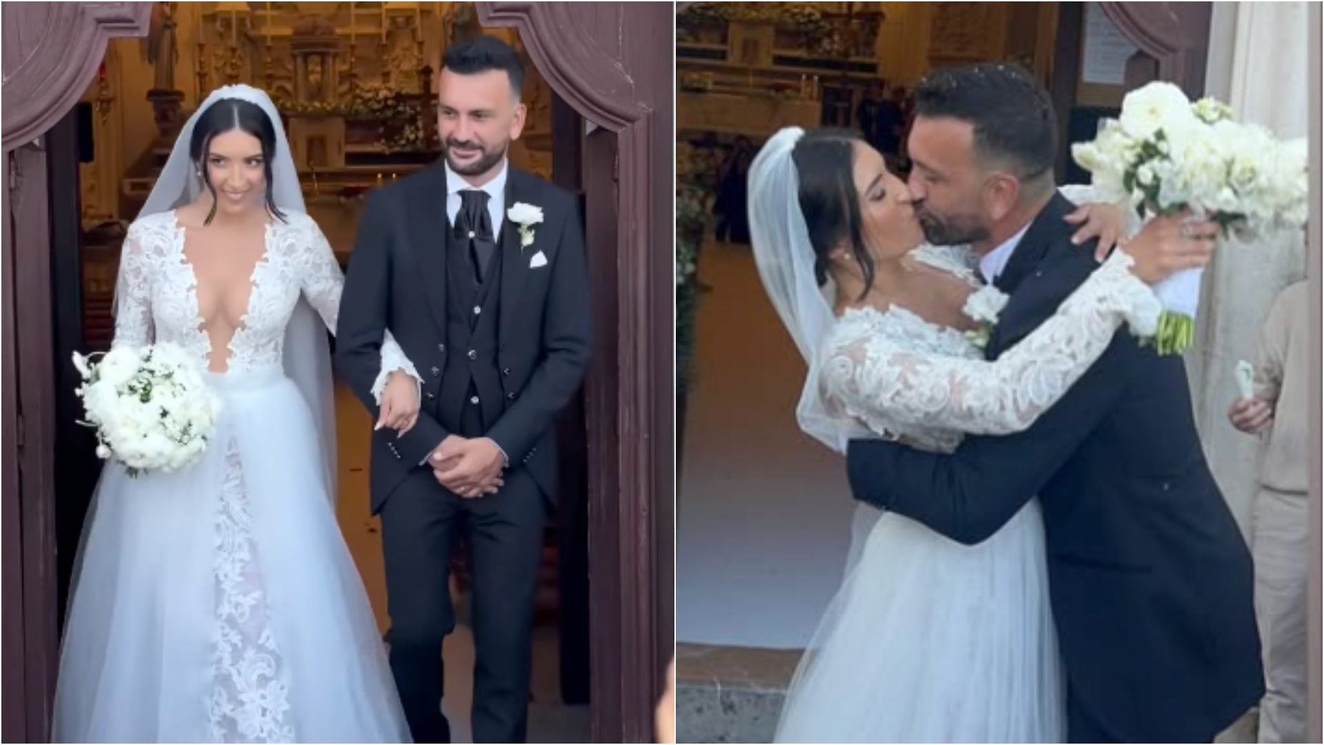 Nicola Panico si risposa con la moglie Francesca Parenti: le foto delle nozze bis dell'ex di Sara Affi Fella