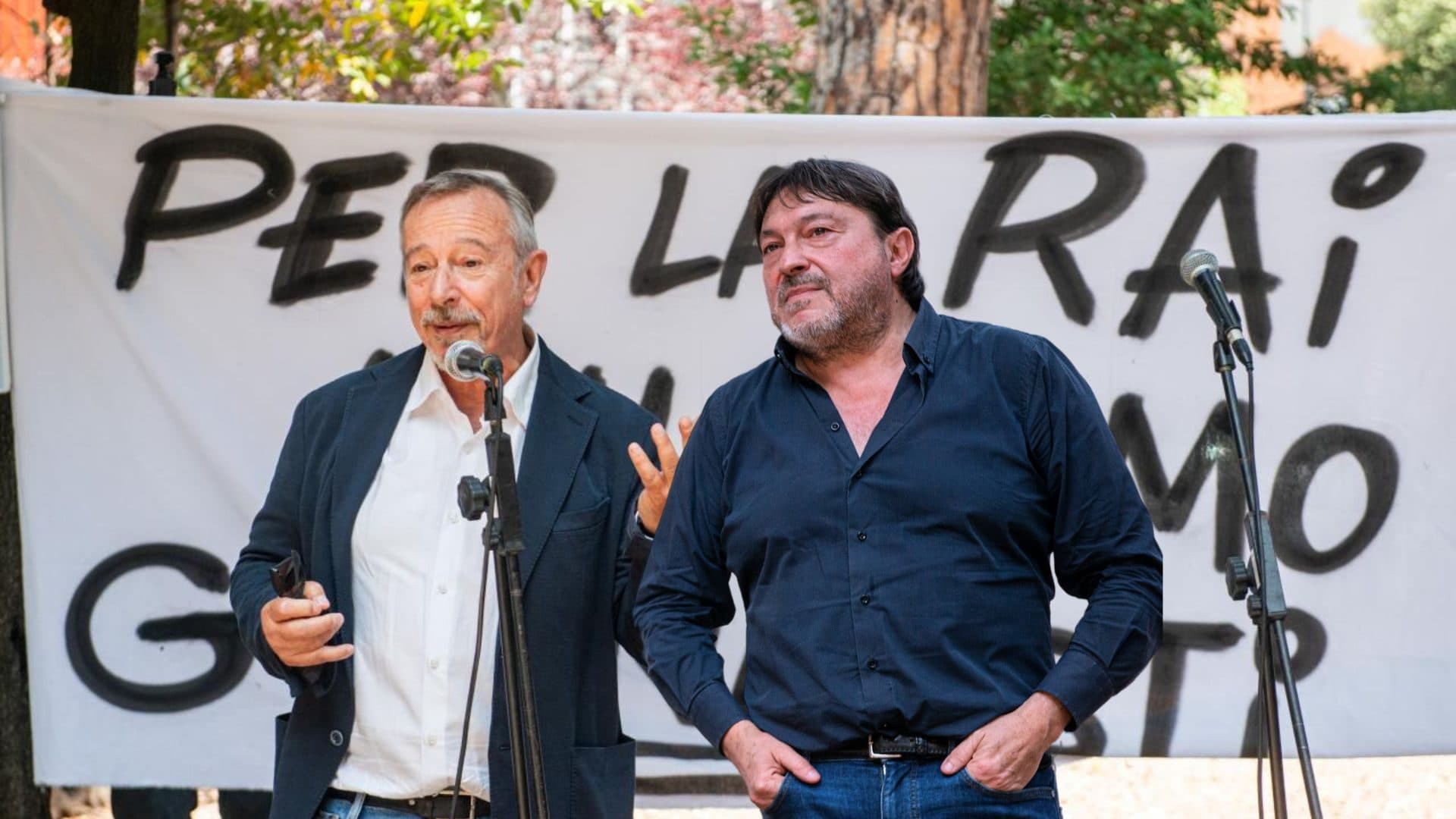 Riccardo Iacona e Sigfrido Ranucci