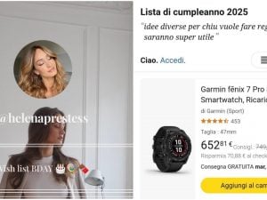 Helena Prestes apre una lista Amazon con i regali “consigliati” ai fan per il compleanno: c’è un orologio da 600 euro