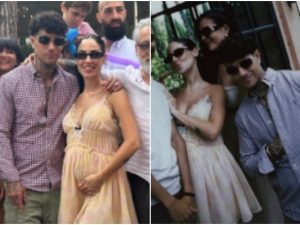 Giulia De Lellis e Tony Effe al baby shower della figlia Priscilla: le foto di famiglia e i video dell’evento