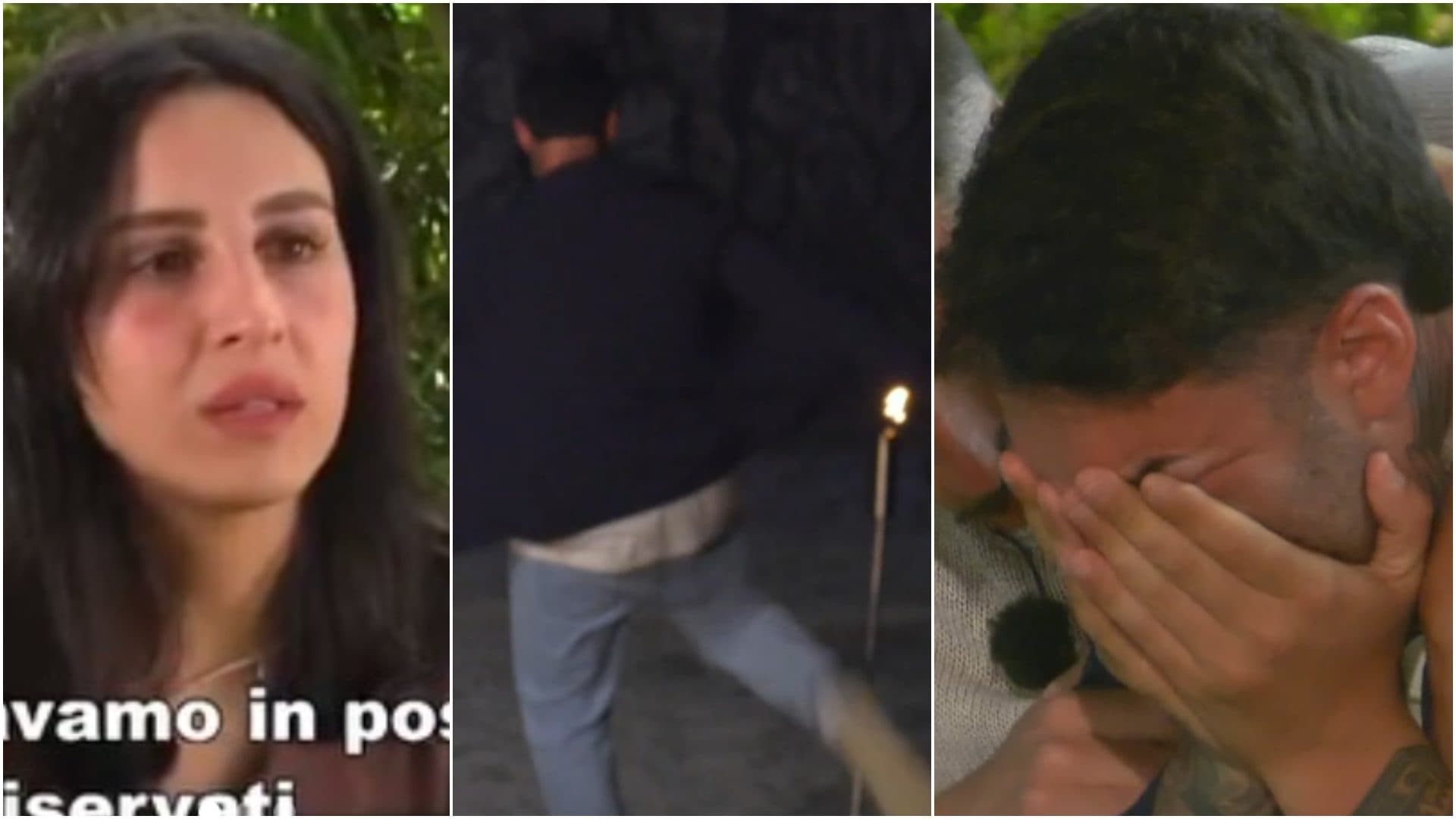 Temptation, Sarah: "Vedevo altri due ragazzi, stavamo nei parcheggi", Valerio in lacrime prende a calci il falò