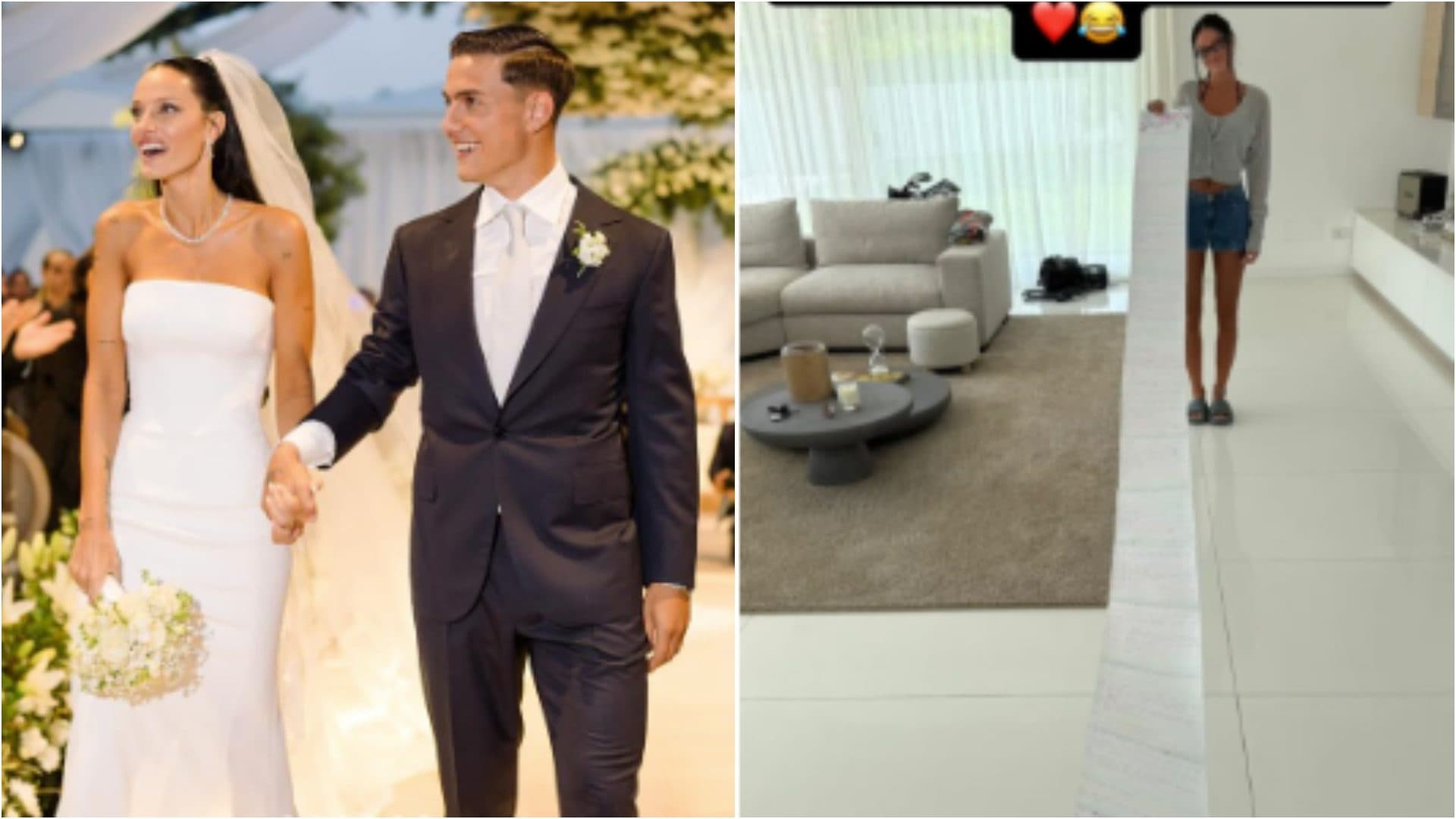 Oriana Sabatini sorprende Dybala per il primo anniversario, l'insolito regalo al marito: "207 motivi per amarti"