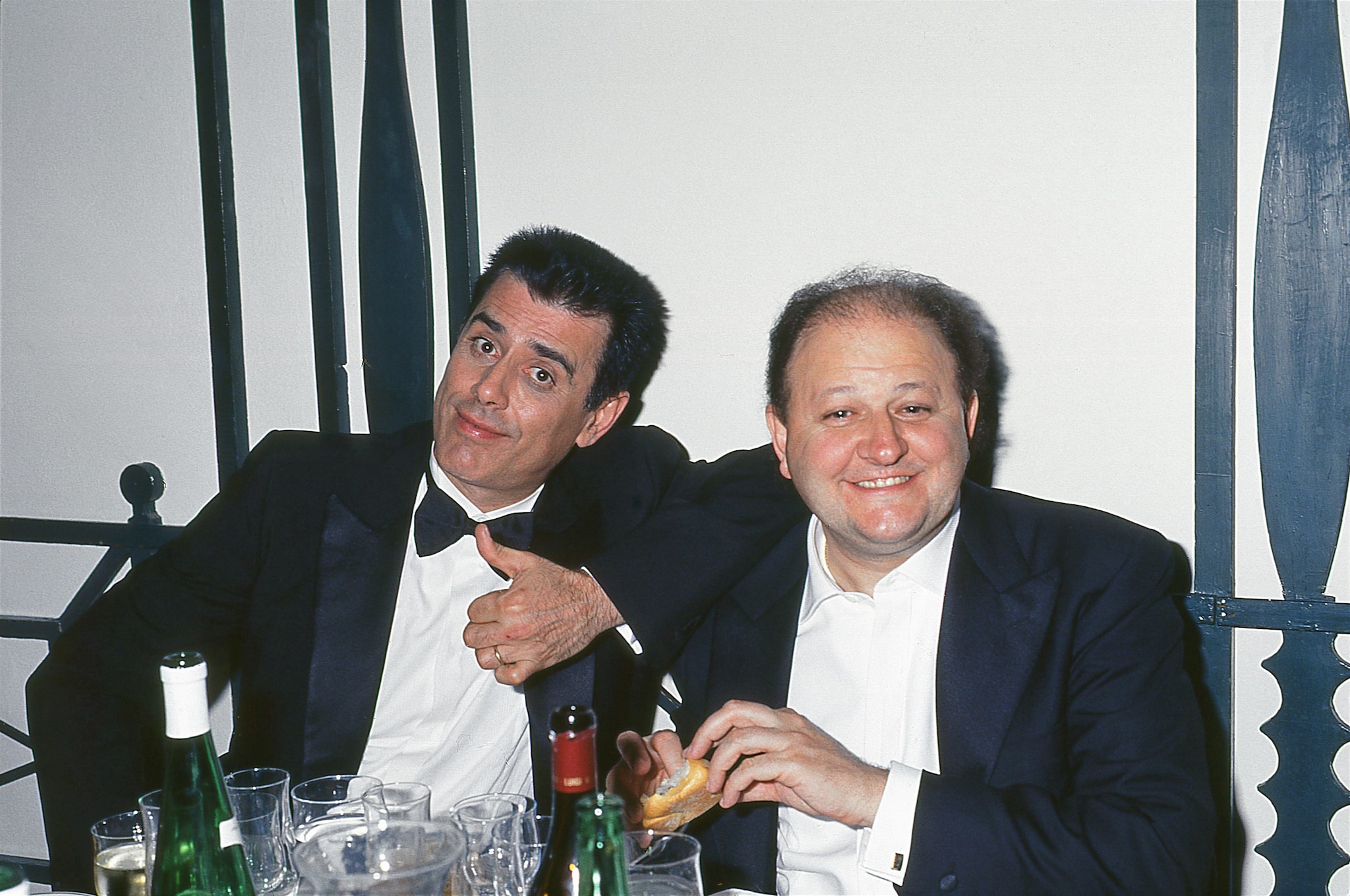 Massimo Boldi con Teo Teocoli negli anni 90.