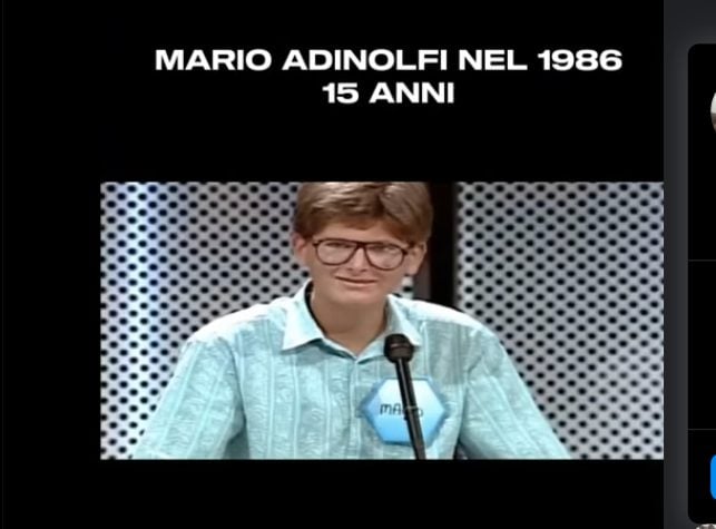 Mario Adinolfi già in Tv a soli 15 anni: "Mi interessano tennis, teatro e politica"