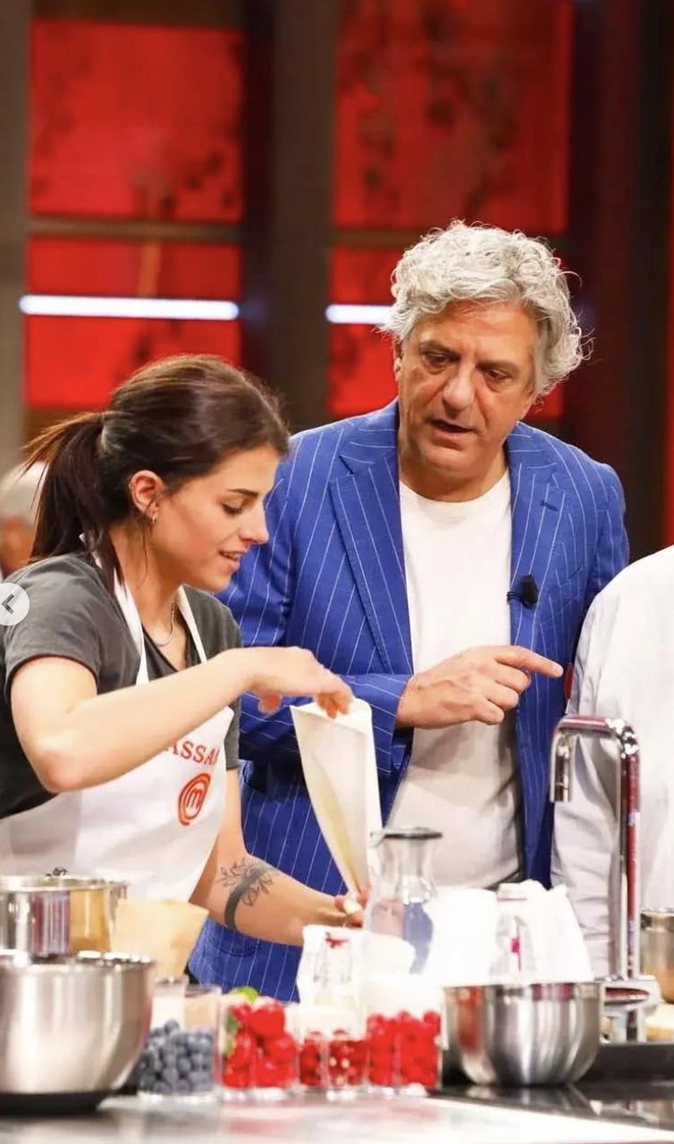Kassandra Rodriguez e Giorgio Locatelli, Masterchef 13. Foto Sky Italia