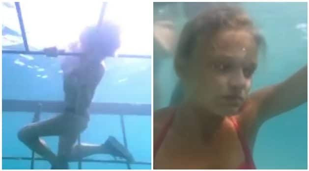 Loredana Cannata come Mercedesz Henger, la persecuzione della prova di apnea all'Isola dei Famosi