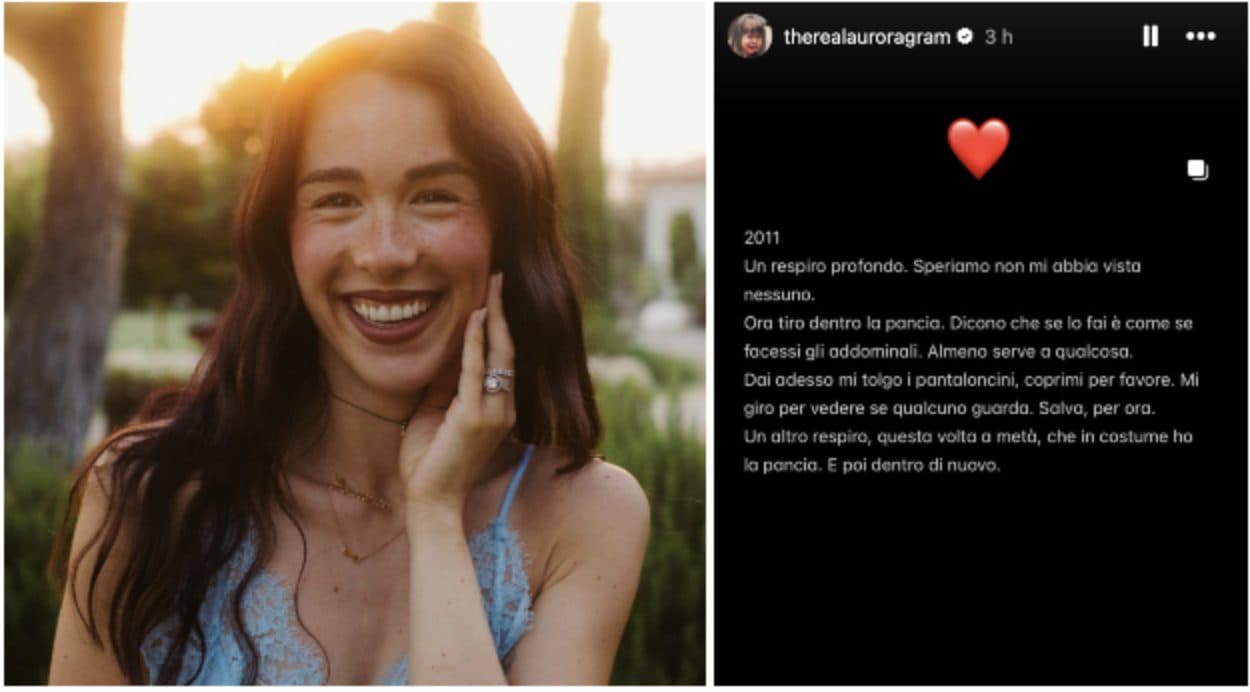 Aurora Ramazzotti: "Ho le smagliature e la ciccetta sulla pancia, voglio bene al mio corpo anche se è imperfetto"