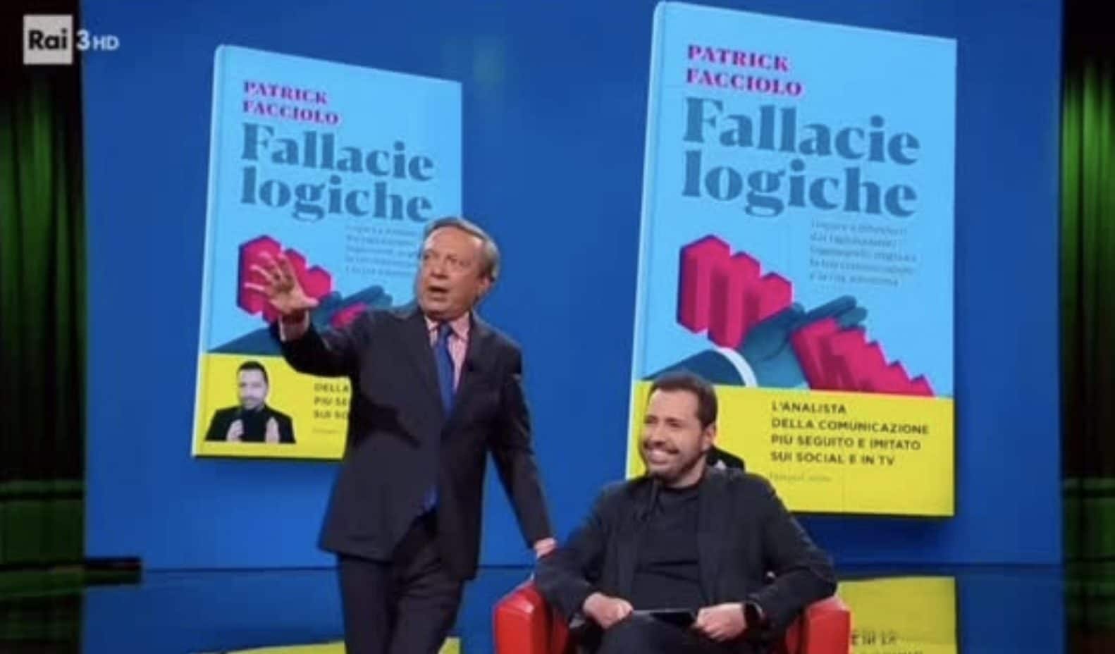 Fallacie Logiche, l’ultimo libro di Patrick Facciolo presentato da Piero Chiambretti.
