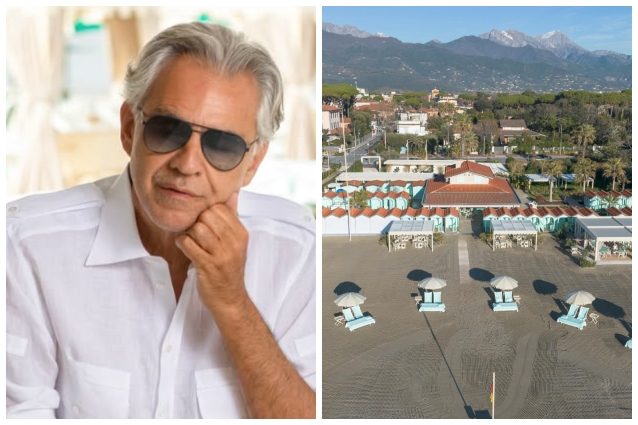 Il Comune multa lo stabilimento Alpemare di Andrea Bocelli, il cantante avvia una causa