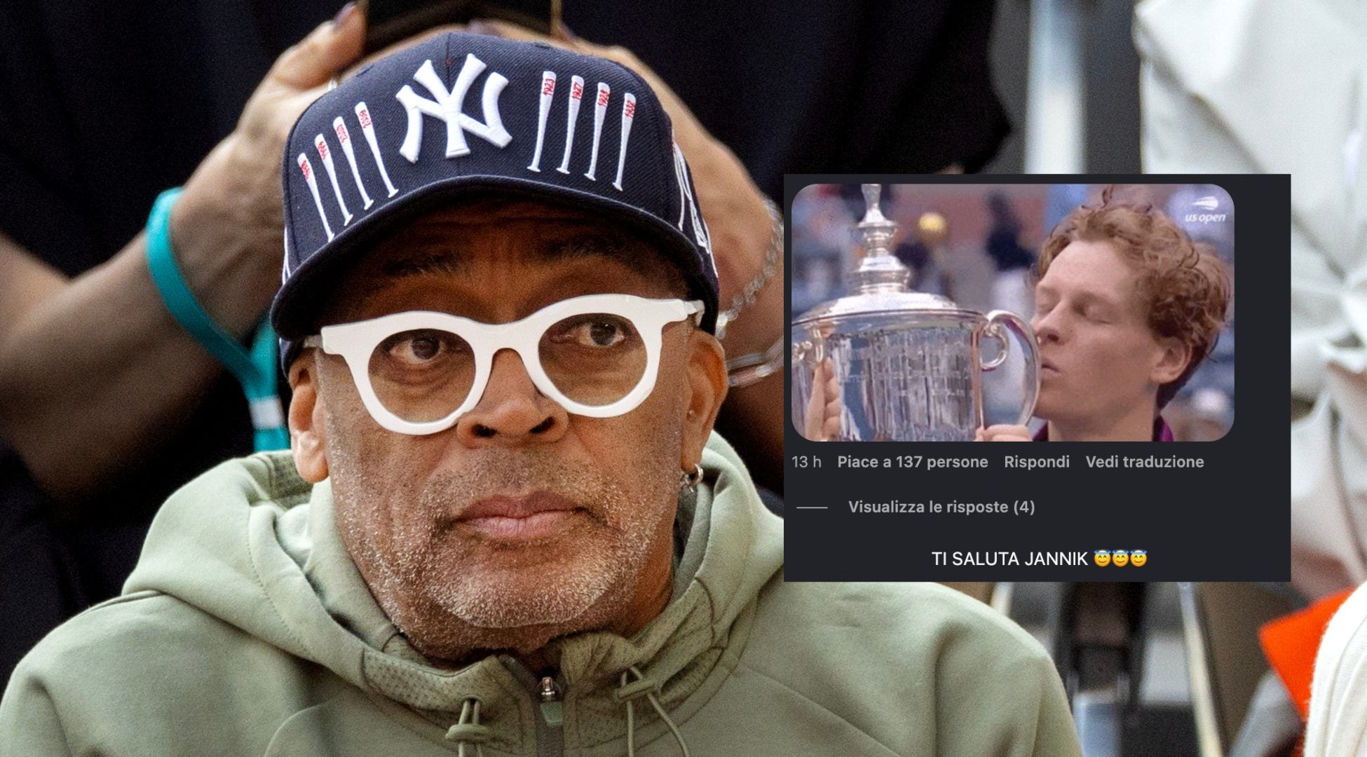 La vendetta dei tifosi di Sinner su Spike Lee: "Ti saluta Jannik"