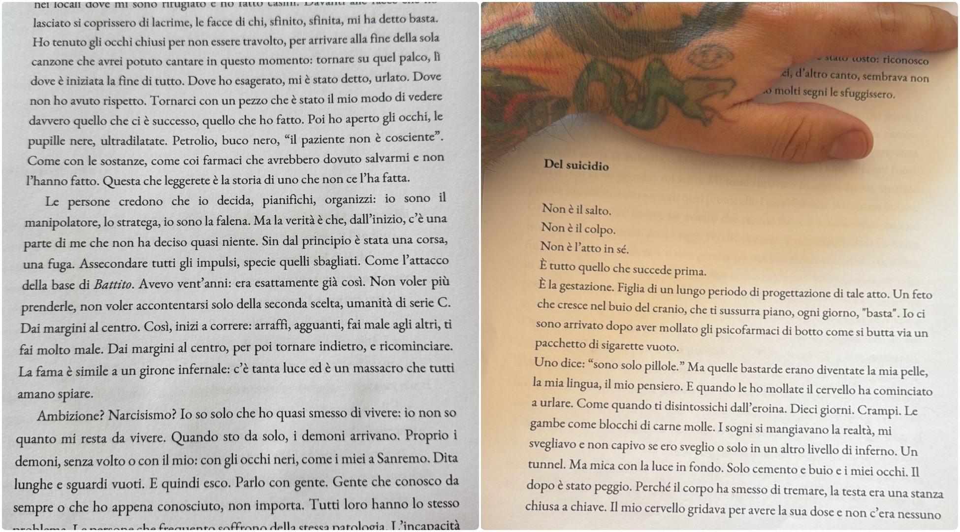 I due estratti del libro condivisi da Fedez