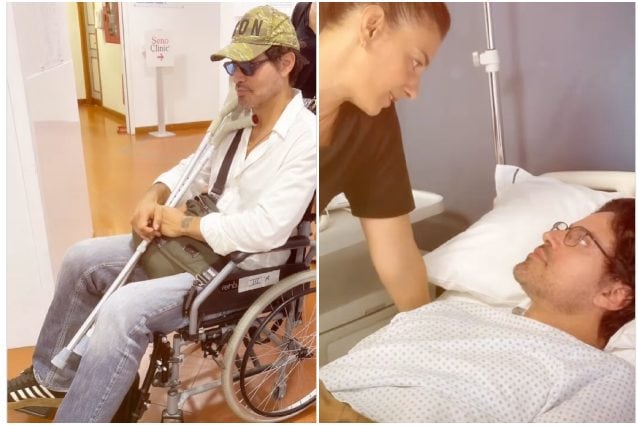 Gabriel Garko ha avuto un infortunio sul set, l'attore in clinica sulla sedia a rotelle: "Non mollo"
