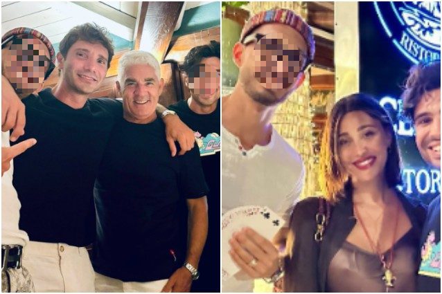 Stefano De Martino e Belen Rodriguez trascorro una serata insieme in Sardegna: le foto al ristorante