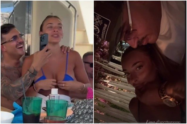 Geolier e Chiara Frattesi inseparabili, si godono le vacanze con la famiglia di lei: i video in barca