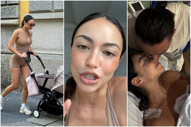 Valentina Cabassi dopo la nascita della prima figlia con Ernia: "Parto breve e magico, Matteo era con me"