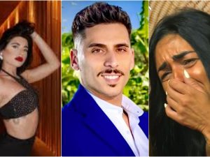 Marianna fa il lavoro per cui Temptation la paga: Angelo le parla senza microfono e lei ripete a telecamere accese