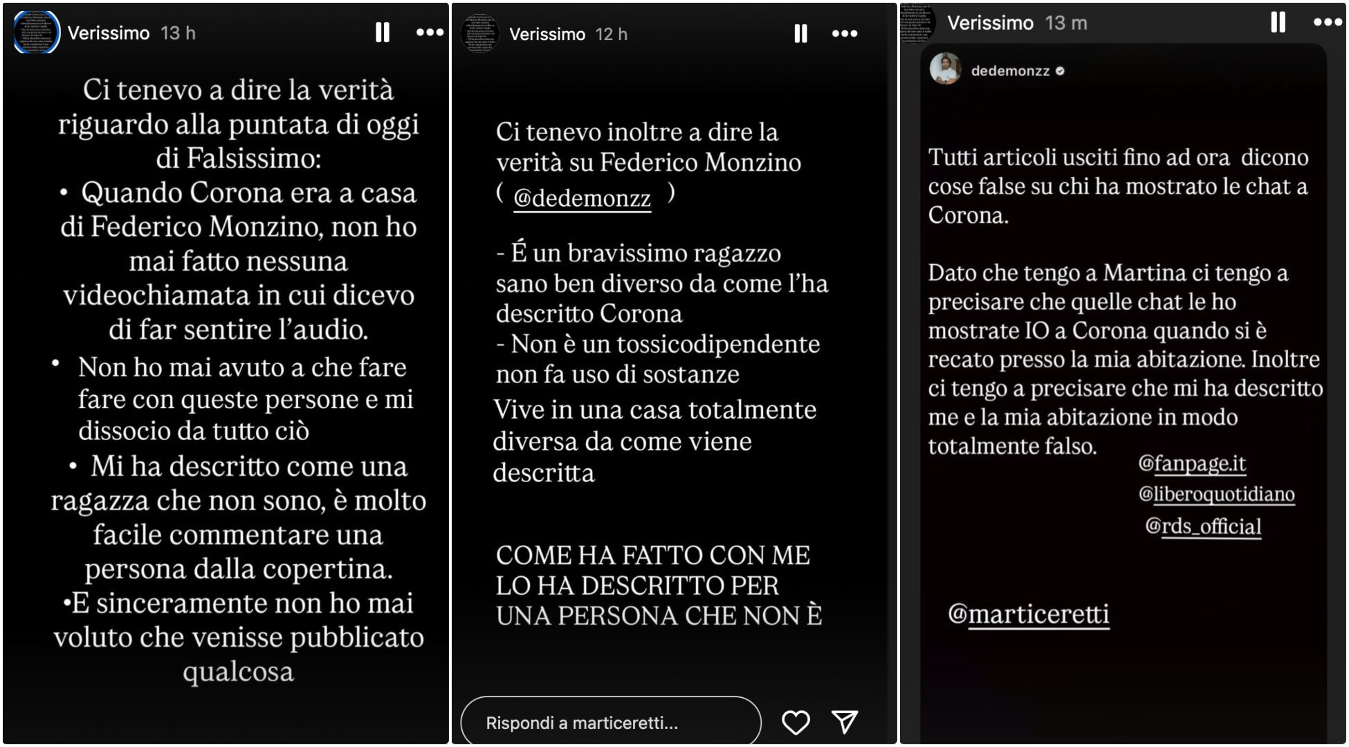 Le stories di Martina Ceretti