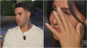 Sarah costretta a lasciare Valerio, lui la difende: “Il pubblico si è accanito contro di lei”