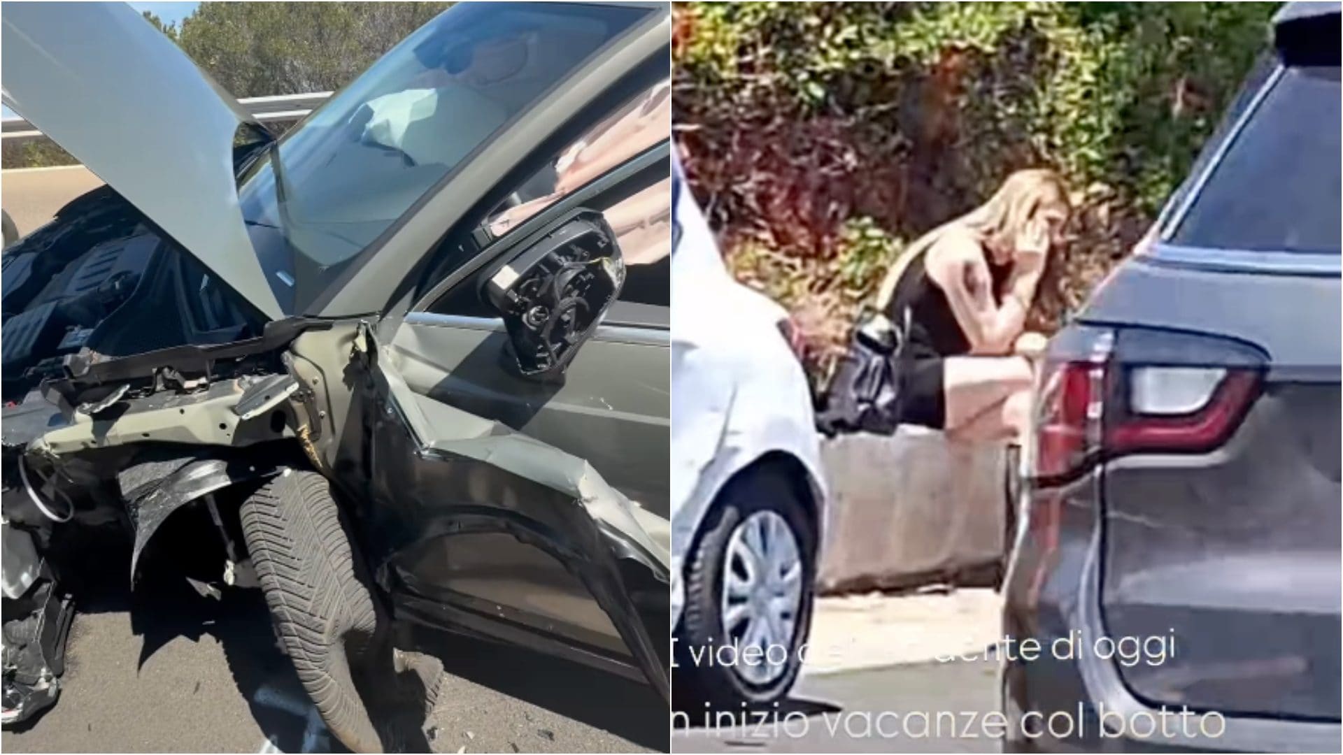 Incidente d'auto per Jenny Urtis, macchina distrutta appena arrivata in Sardegna: "Inizio vacanze col botto"