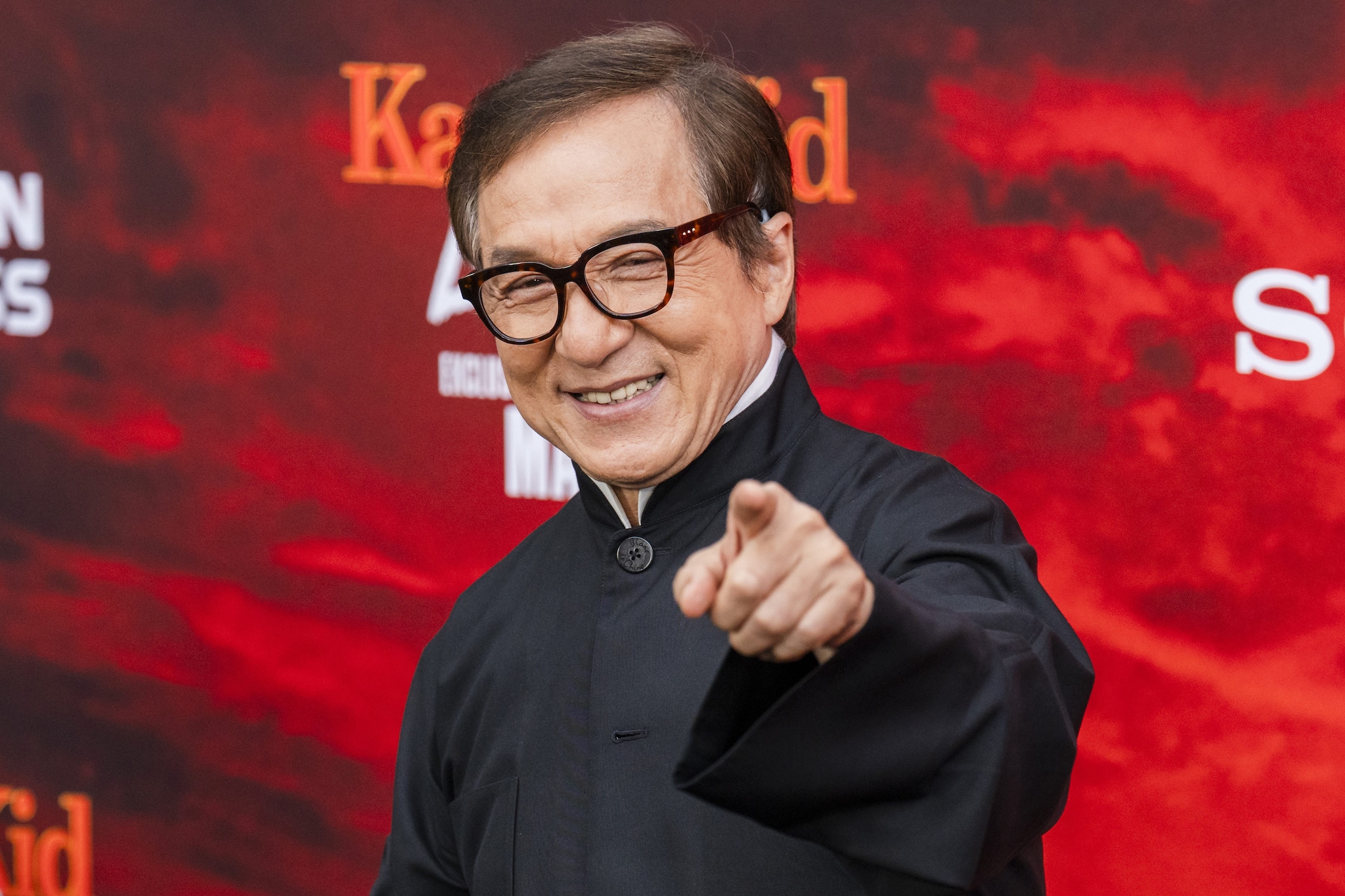 Jackie Chan alla première di Karate Kid Legends.