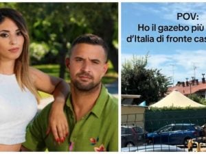 Il gazebo di Antonio e Valentina di Temptation Island diventato più famoso di loro, la vicina svela com&#8217;è fatto
