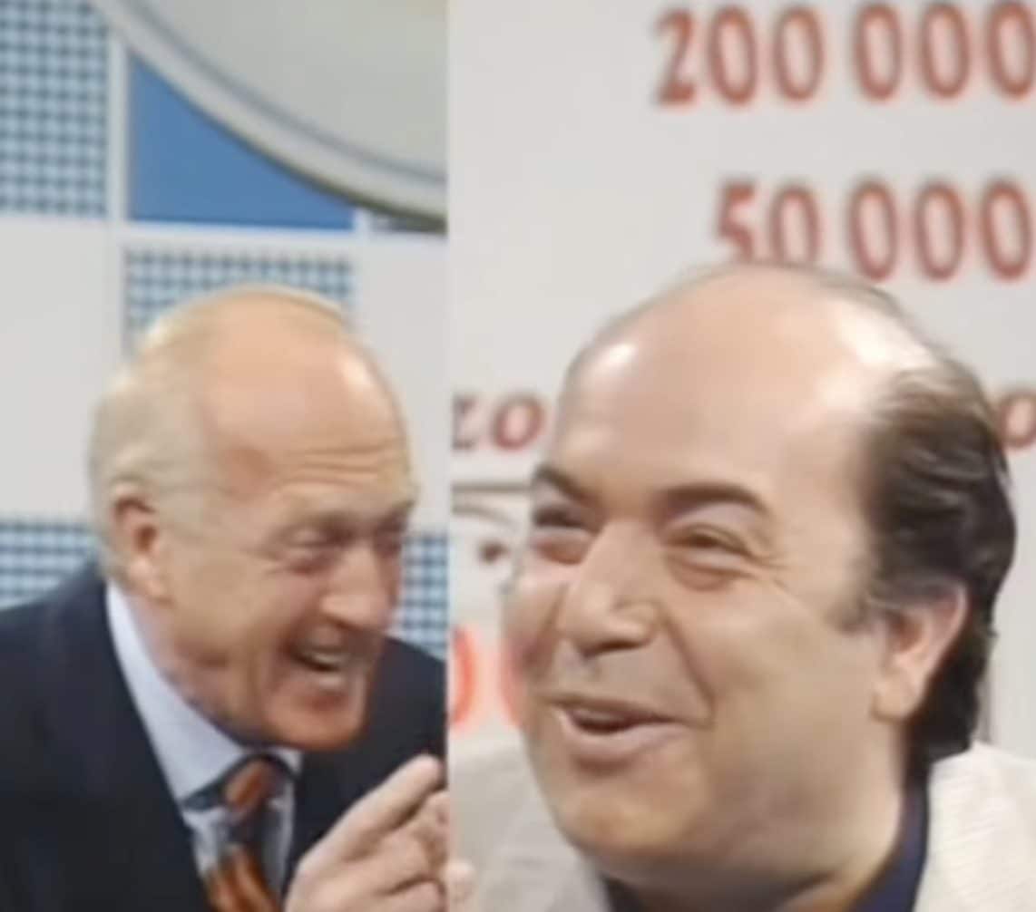 Raimondo Vianello e Lino Banfi al Pranzo è servito.