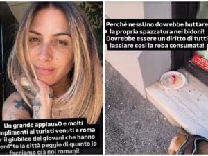 Ema Stokholma indignata per la sporcizia a Roma: &#8220;I turisti venuti per il Giubileo dei Giovani hanno sm**dato la città&#8221;