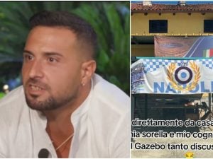 Antonio Panico personalizza il gazebo dopo Temptation Island: come lo ha aggiustato dopo il temporale