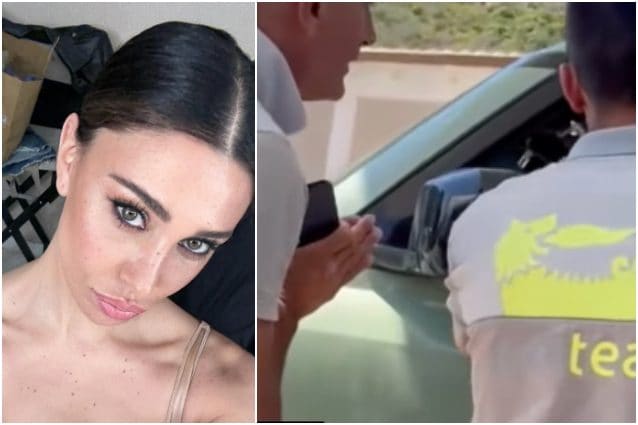 Belen Rodriguez non rispetta un divieto stradale e litiga con un addetto ai lavori: "Mi stai sul ca**o"
