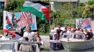 Anna Foglietta e Laika fermate dai carabinieri: sequestrata la bandiera della Palestina a bordo
