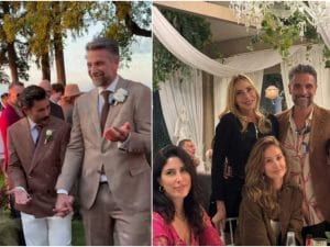 Luca Calvani sposa Alessandro Franchini, reunion di ex GF alle nozze: da Stefania Orlando a Helena e Javier