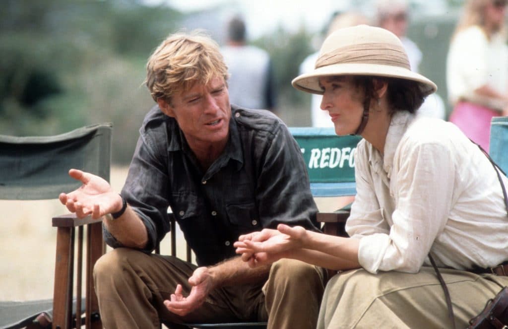 Meryl Streep e Robert Redford nel film La mia Africa
