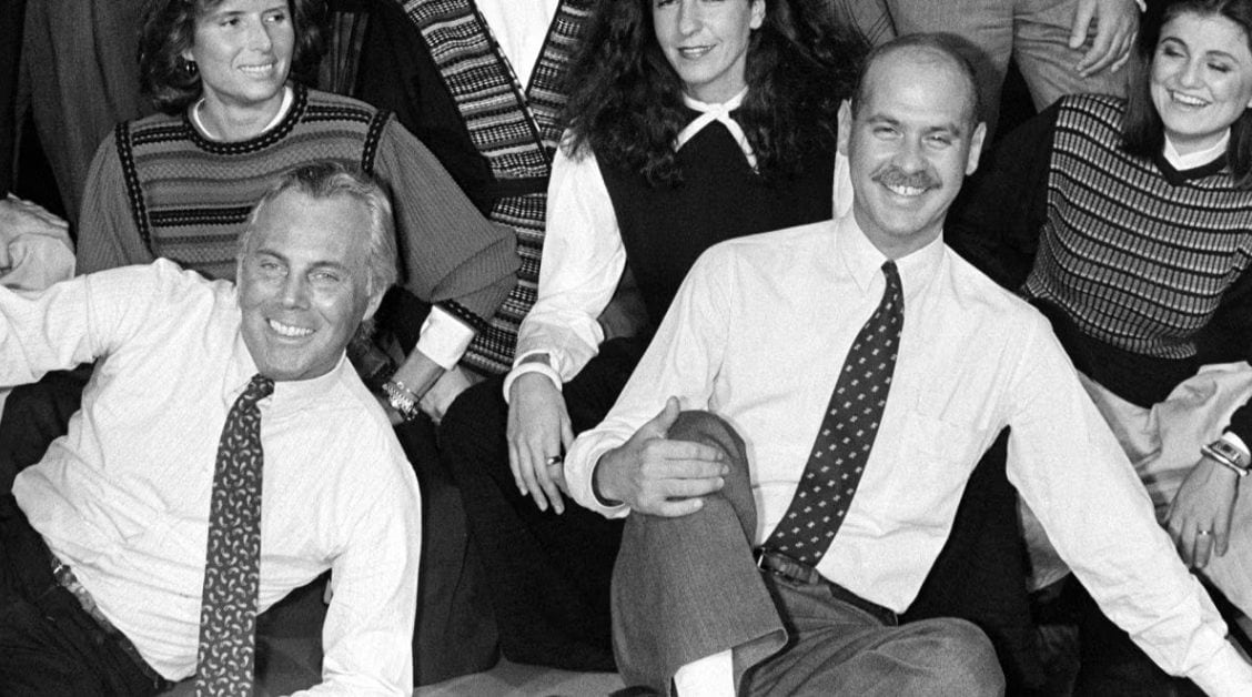 Giorgio Armani e Sergio Galeotti