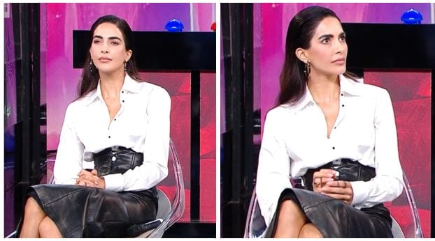 Rocio Munoz Morales nel corso della conferenza stampa di Freeze